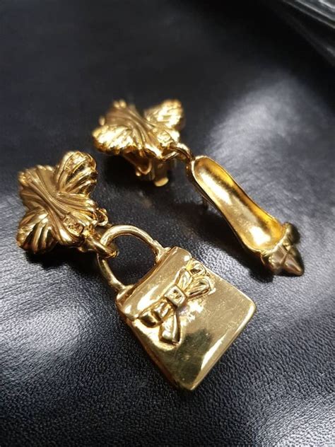 fendi clip on earrings